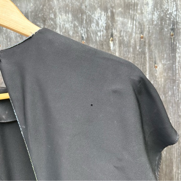 Vintage 80s 90s Deco Glam Black Romper - Picture 16 of 16